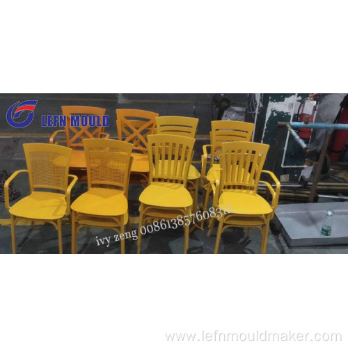 Plastic arm chair Mould with exchange injection mold